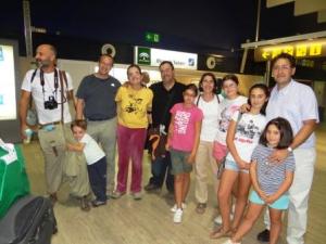Llegada al aeropuerto de Sevilla